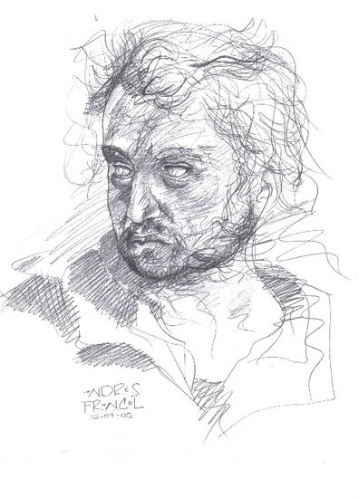 Hombre del Sarto - Estudio sobre Andrea del Sarto Pencil