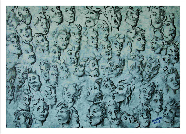 Muchas caras-1- Media Mixta Tabla Figura