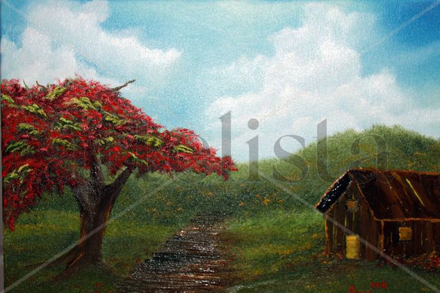 Walking Home (Camino a Casa) Oil Canvas Landscaping