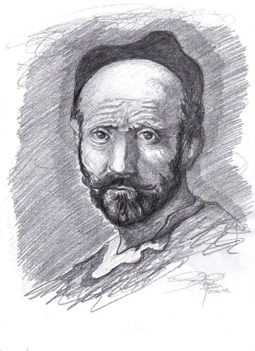 Rembrandt old man - Estudio sobre una obra de Rembrandt