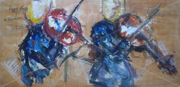 ENSAYO DEL CONCIERTO ANIVERSARIO SUITE CARMEN  60 X 120 CM Mixed media Panel Others