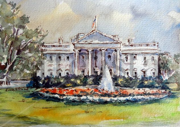 White House Watercolour Paper Landscaping