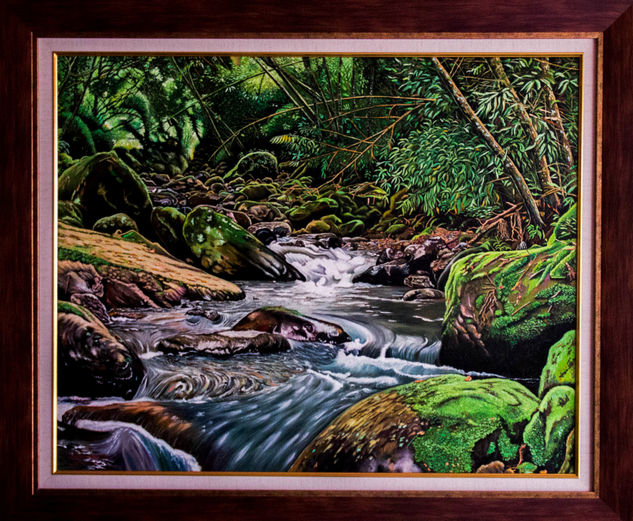 QUEBRADA MESITAS DEL COLEGIO - COLOMBIA Oil Canvas Landscaping