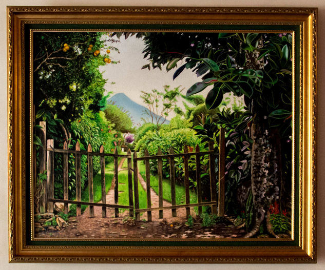 ENTRADA FINCA CAFETERA - COLOMBIA Oil Canvas Landscaping