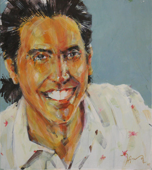 YAWAR - Ionny Justiniano (Ischia – Italia) Acrylic Panel Portrait