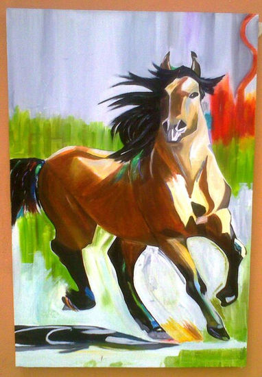 caballo Oil Canvas Landscaping