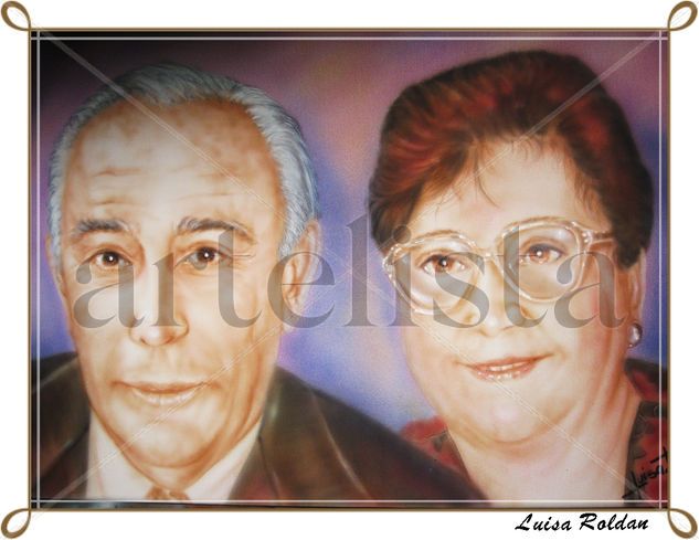 Los Bonillo Acrylic Canvas Portrait