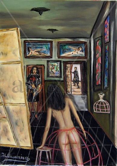 La buena menina Oil Canvas Figure Painting