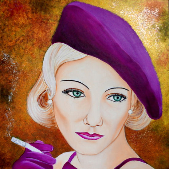 MIRADA DE GLAMOUR-3 Acrylic Canvas Portrait