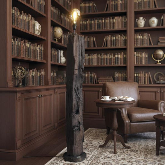 Lámpara de pie Madera Mixta