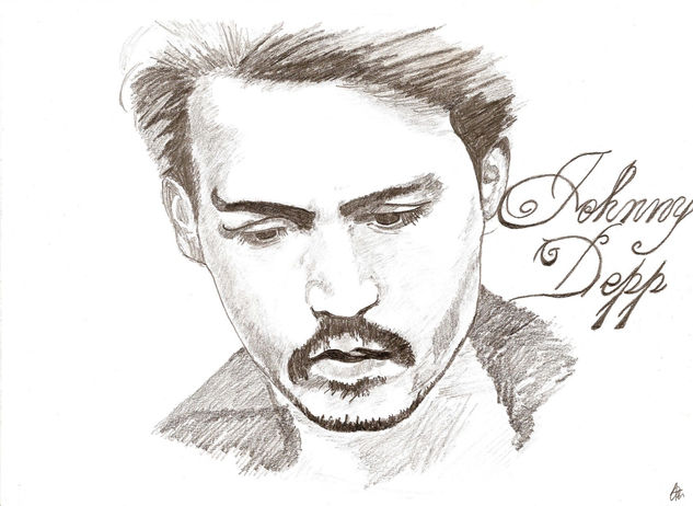 Johnny Depp Pencil