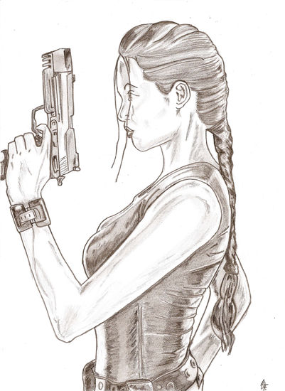 Lara Croft Pencil