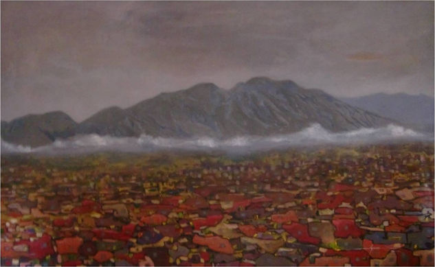 Caracas dorada. Acrylic Canvas Landscaping