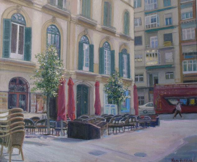 Plaza de la Merced Oil Canvas Landscaping