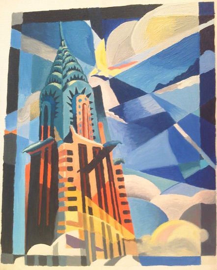 Edificio Chrysler Oil Canvas Others