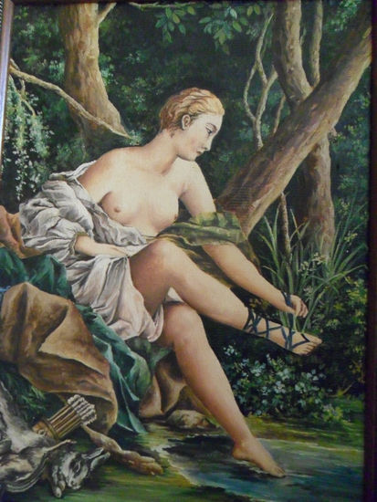 DIANA CAZADORA Oil Canvas Figure Painting