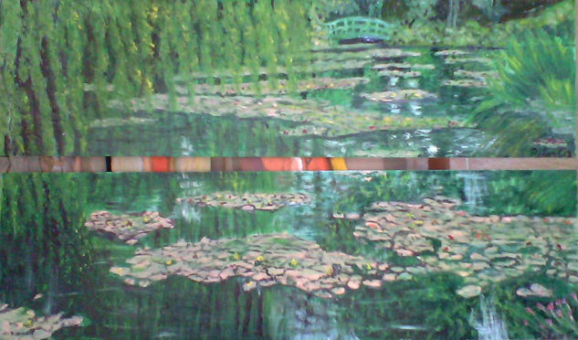 Nenúfares de Giverny Óleo Tabla Paisaje