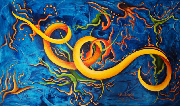 Infinito Marino Oil Canvas Marine Painting