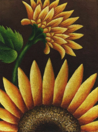 Girasoles nocturnos Oil Canvas Landscaping