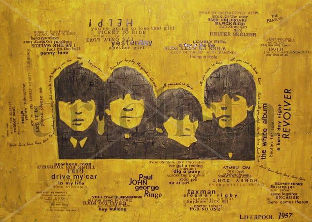 Beatles Media Mixta Tabla Otros