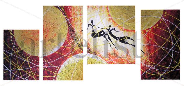 Triptico espacial Acrylic Card Others