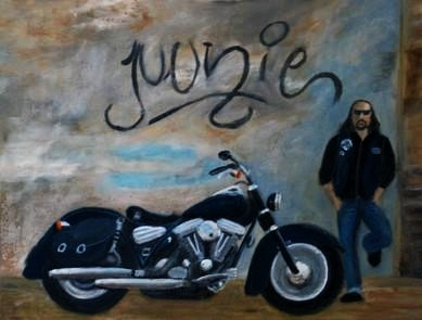 Bikers 5 Oil Canvas Others