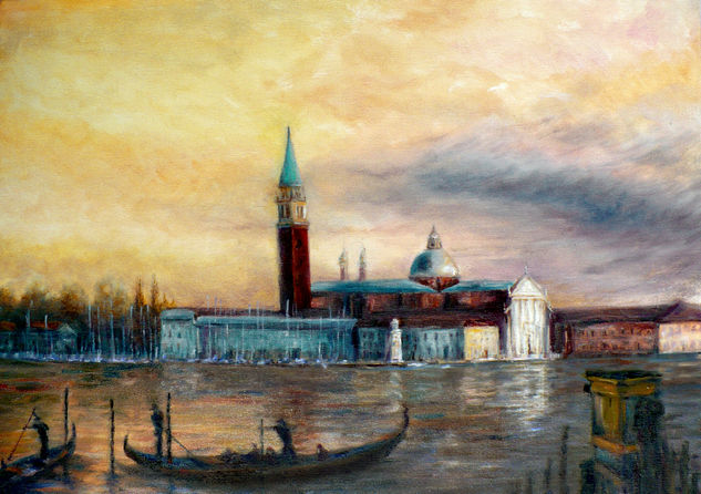 Venezia Óleo Lienzo Paisaje