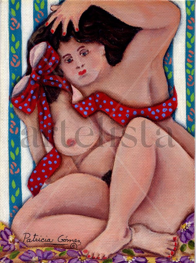 Lady combing her hair