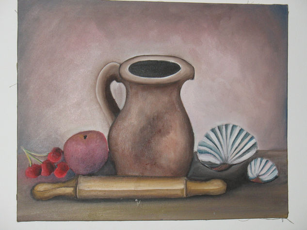 Un bodegon ,muy peculiar Oil Canvas Still Life Paintings