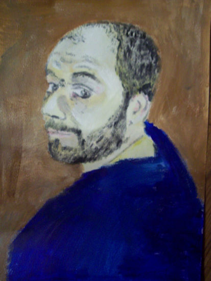 Joaquin Oil Paper Portrait