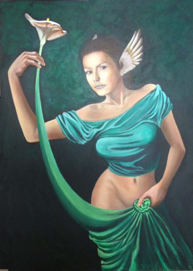 primavera Acrylic Canvas Figure Painting