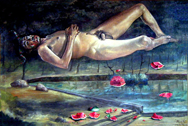 PLACERES Oil Canvas Nude Paintings