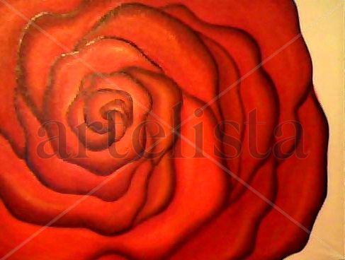 ROJO Oil Canvas Floral Painting