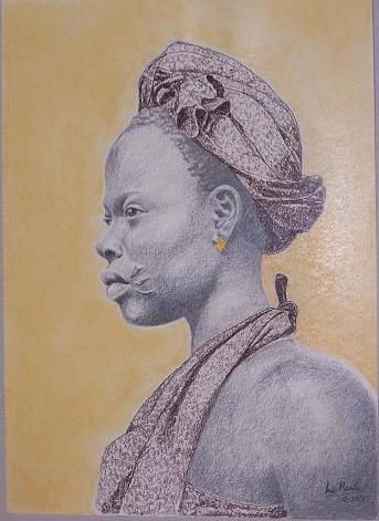 Retrato de mujer africana