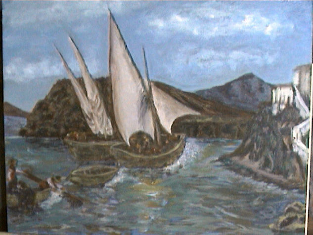 dias de pesca Óleo