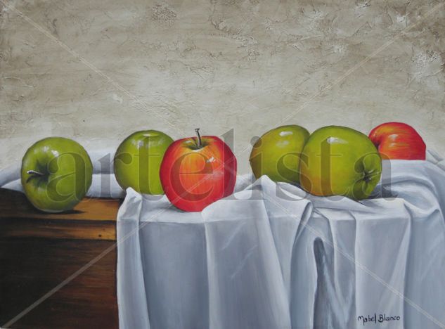 Manzanas rojas y verdes Media Mixta Tabla Otros