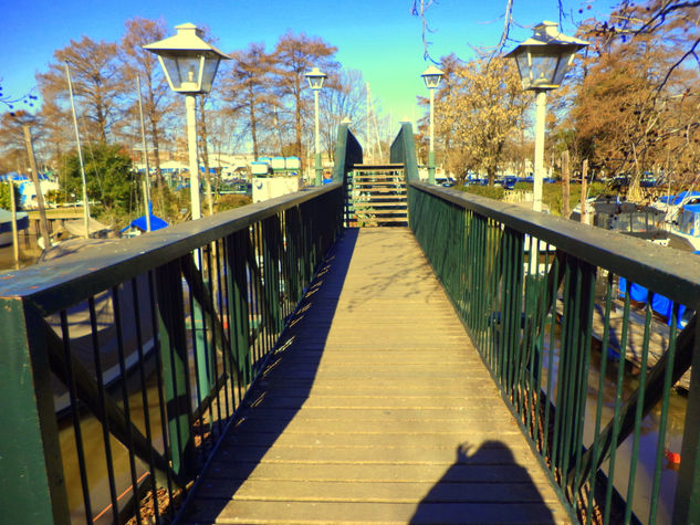 puente verde Óleo Lienzo Paisaje