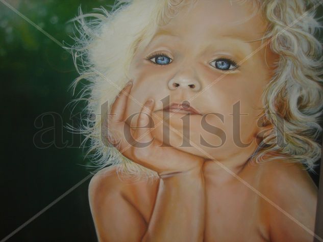 Miradas Oil Canvas Portrait