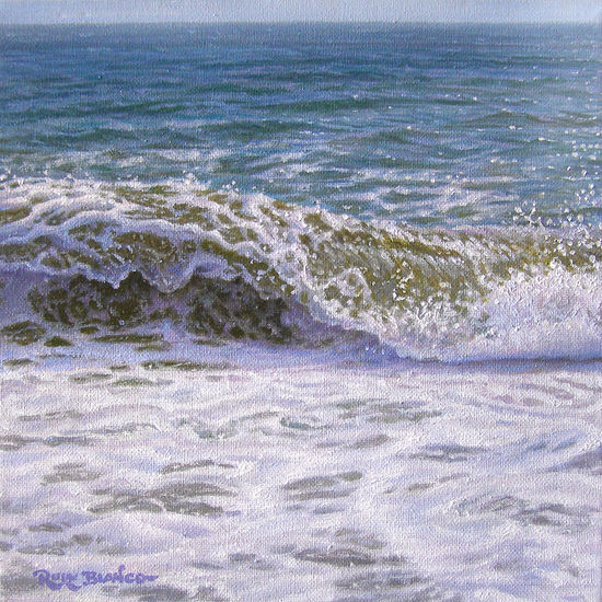 "SUSURROS DEL MAR II" Oil Canvas Marine Painting