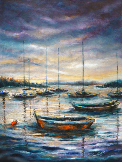 botes Oil Canvas Landscaping