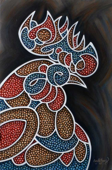 EL Gallo Vitral Acrylic Canvas Others