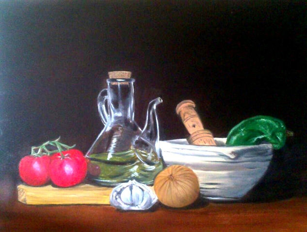 bodegon con porron Oil Canvas Still Life Paintings