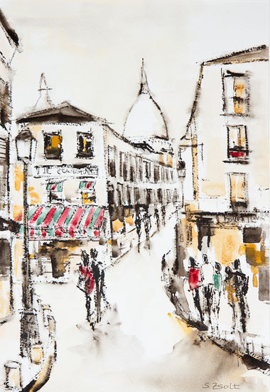 Le Consulat - París Watercolour Paper Landscaping