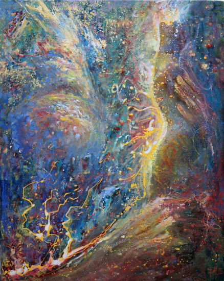 Universe birth Óleo Lienzo Otros