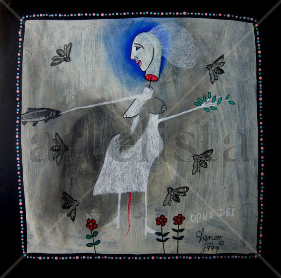 hermafroditismo Mixed media Panel Others