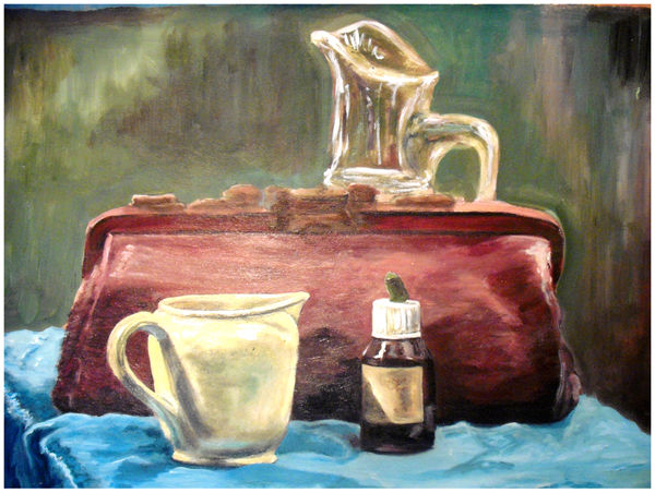 Bodegon 1 Acrylic Card Still Life Paintings