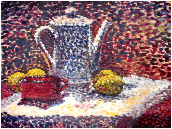 Bodegon 2 Acrylic Card Still Life Paintings