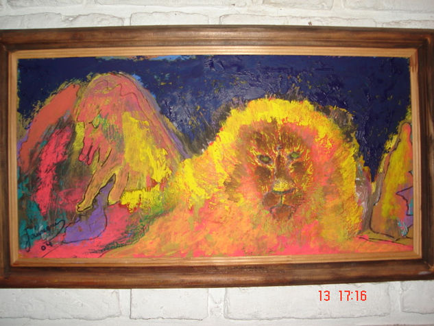 León Media Mixta Tabla Animales