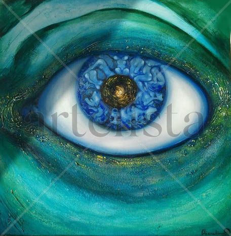 Ojo Oil Canvas Figure Painting