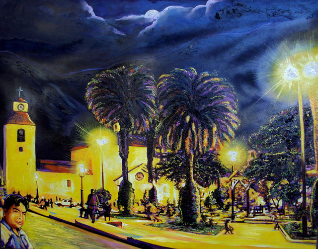 PLAZA DE ARMAS DE ABANCAY DE NOCHE